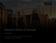 Tablet Screenshot of masonichomeofgeorgia.com